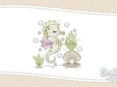 Bordado do tema Fundo do mar